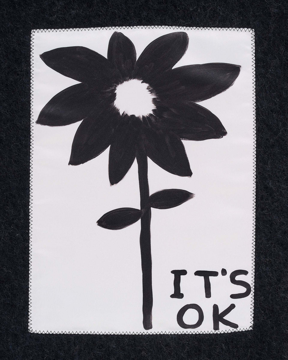 David Shrigley X Marc Jacobs It's Ok Wool Scarf - Black Multi