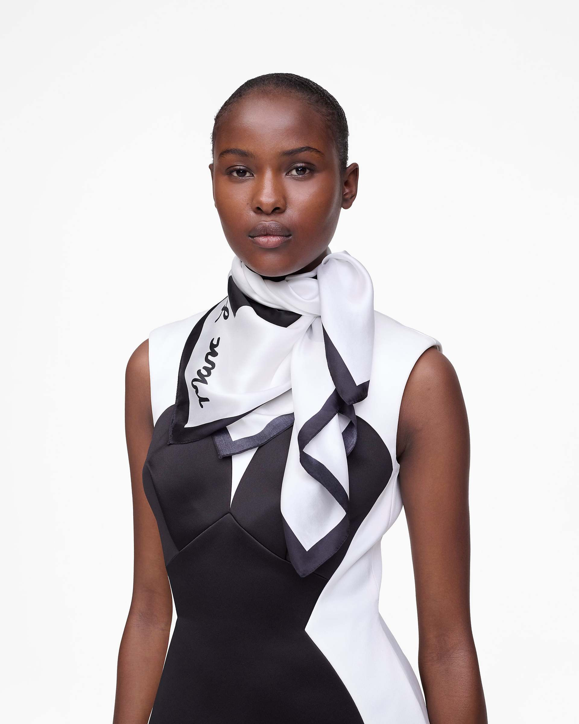 David Shrigley X Marc Jacobs It's Ok Silk Scarf - White Multi