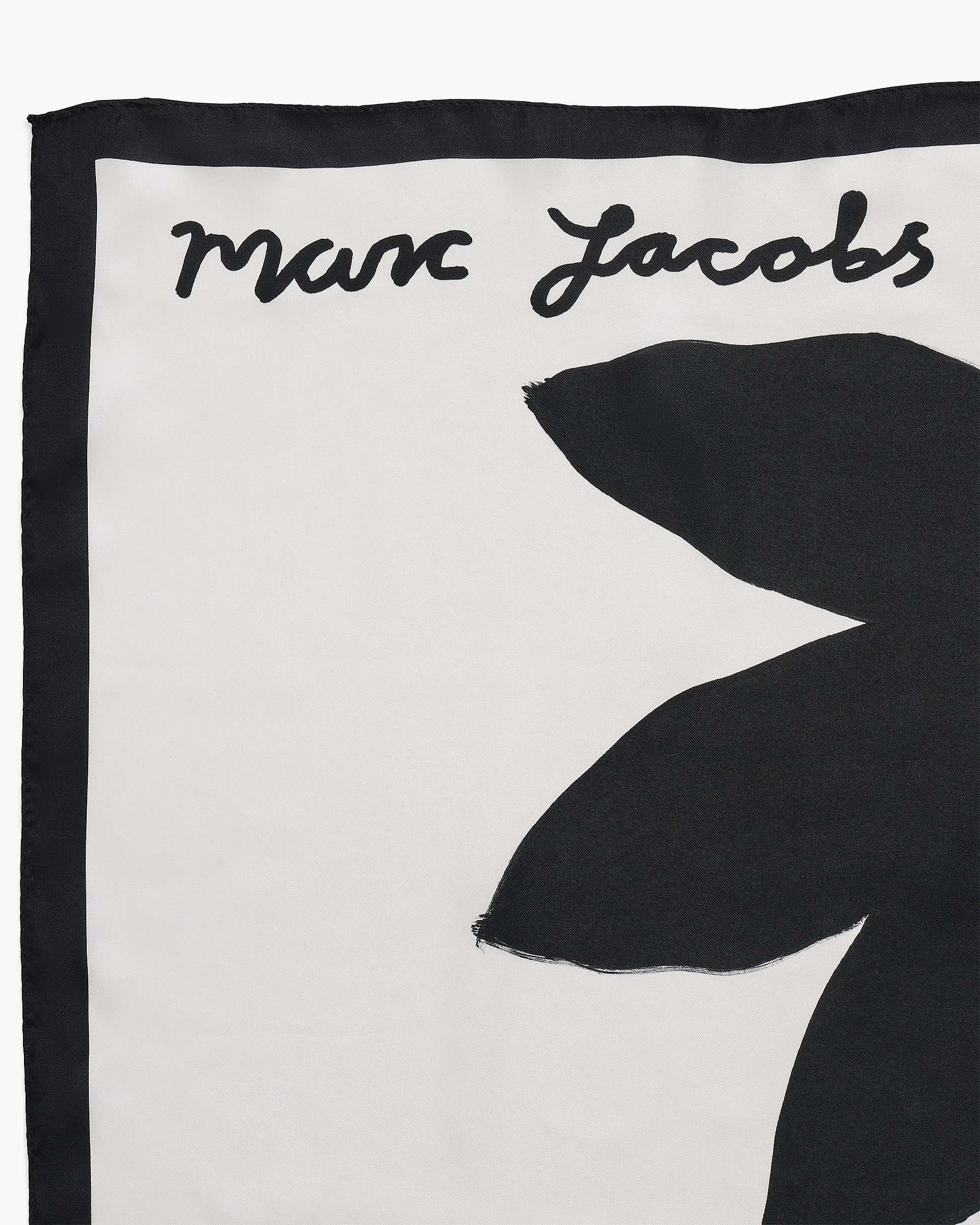 David Shrigley X Marc Jacobs It's Ok Silk Scarf - White Multi