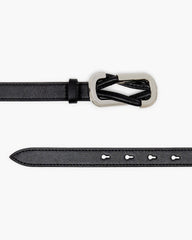 The Dual Belt - Black/Silver
