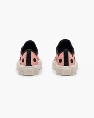 The Satin Dots Sneaker - Peach Multi