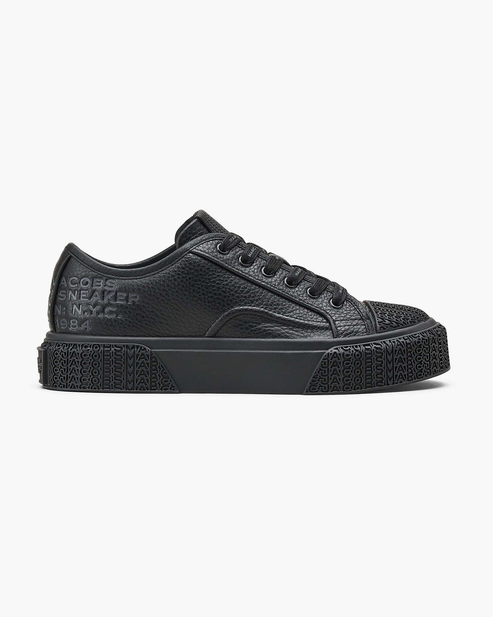 The Leather Sneaker - Black