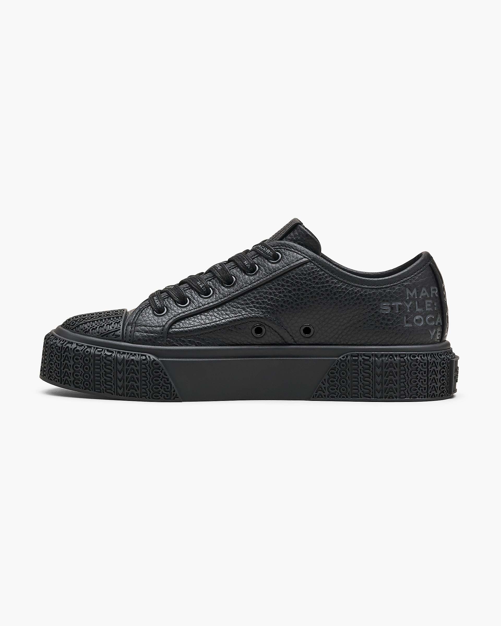 The Leather Sneaker - Black