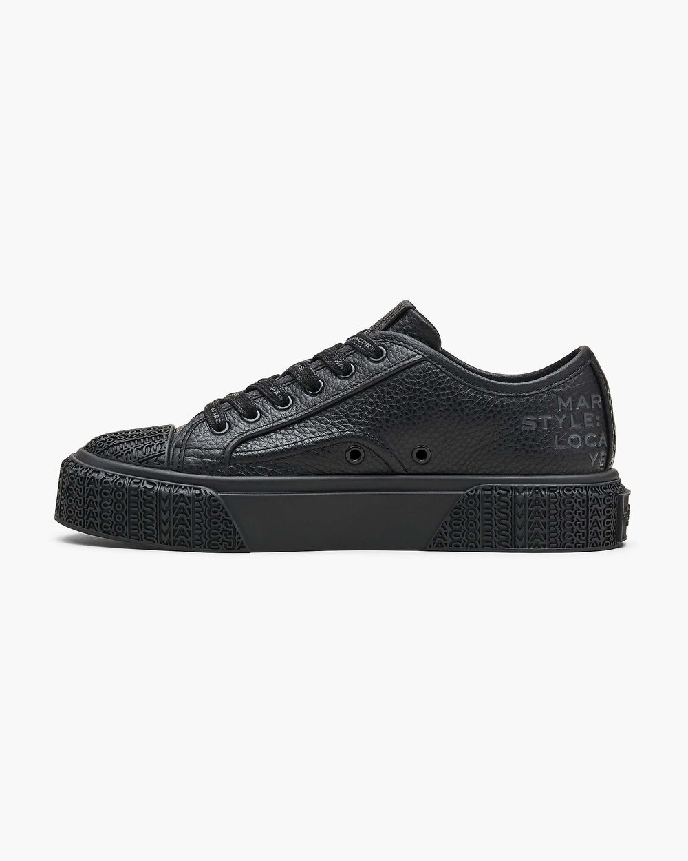 The Leather Sneaker - Black