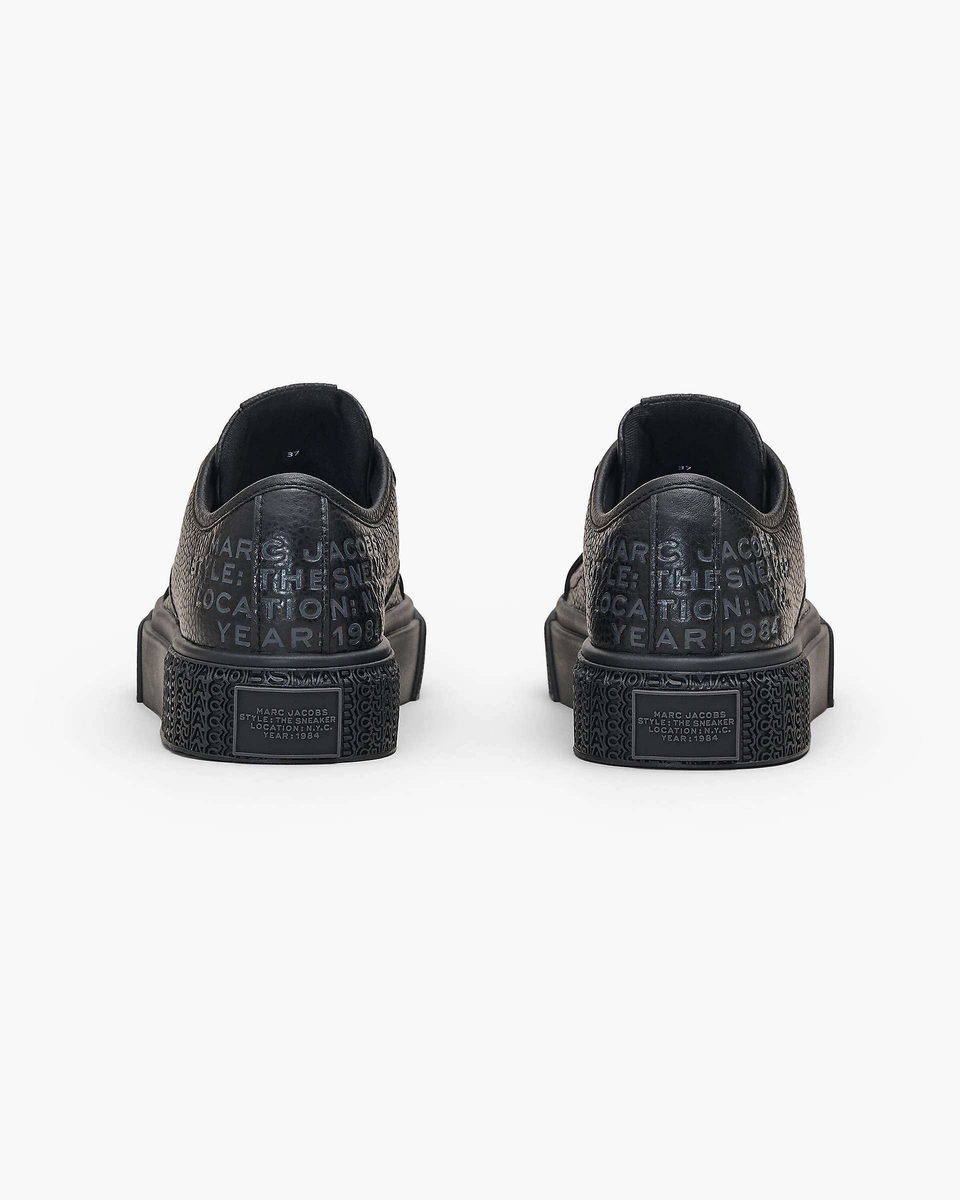 The Leather Sneaker - Black