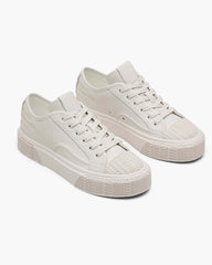 The Leather Sneaker - Cotton White