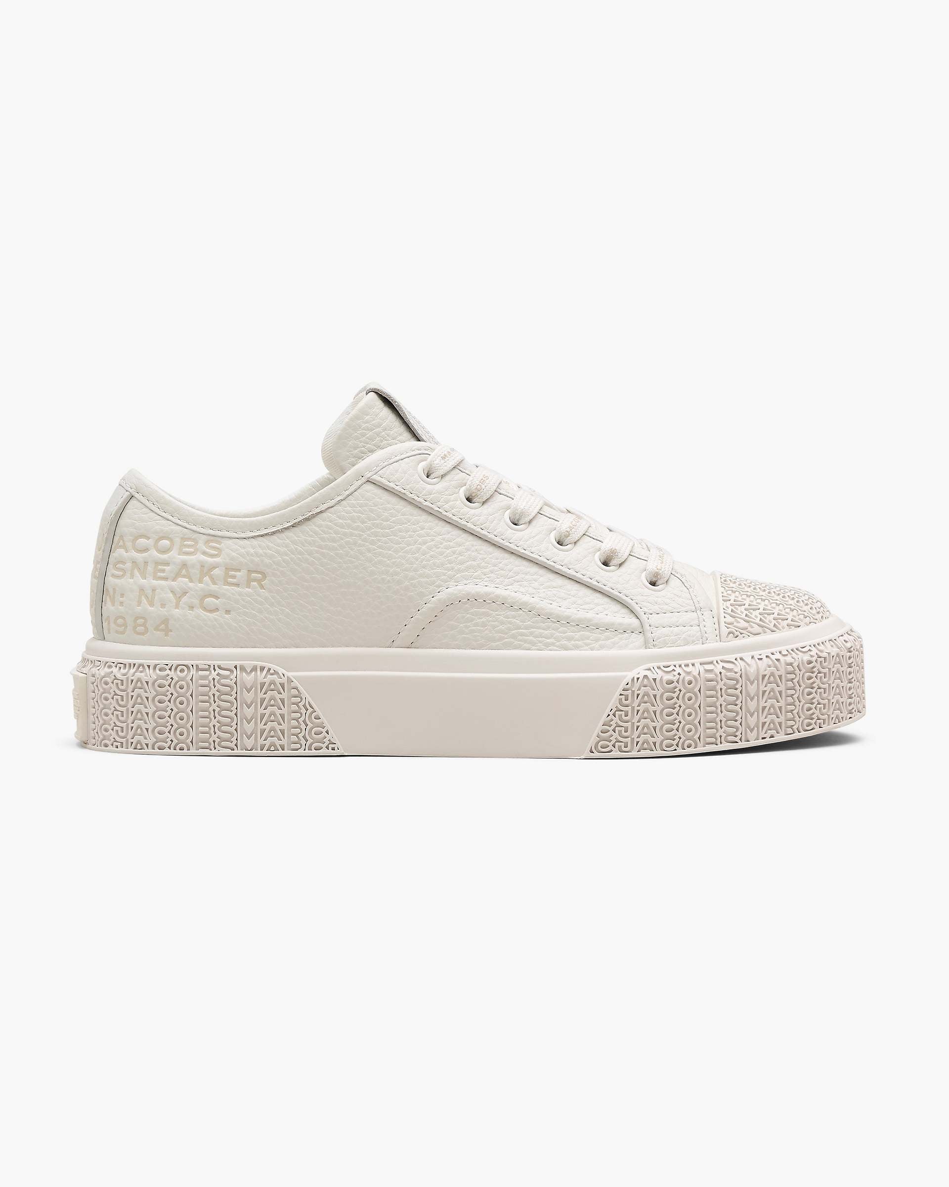 The Leather Sneaker - Cotton White