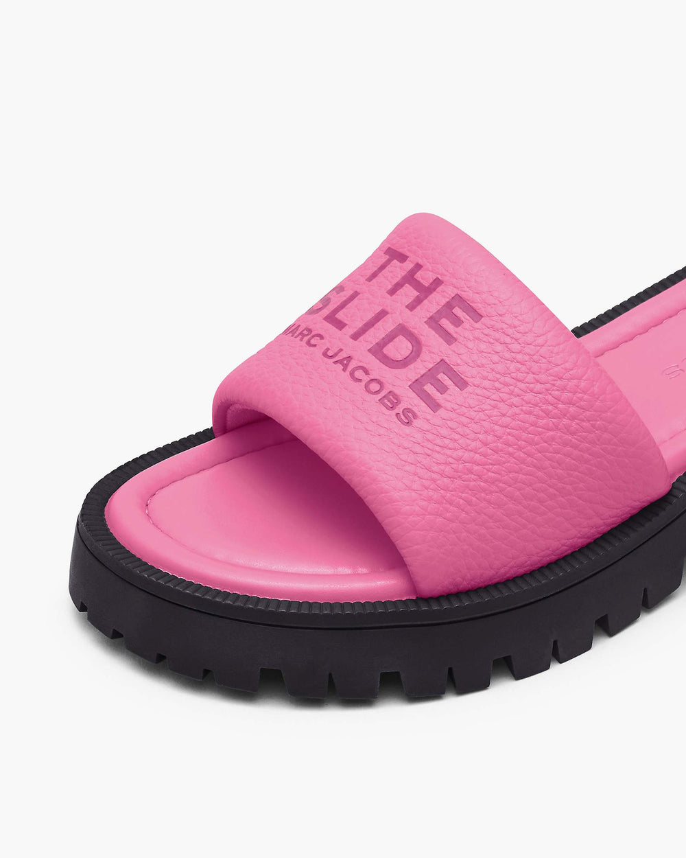 The Lug Sole Slide - Bow Pink