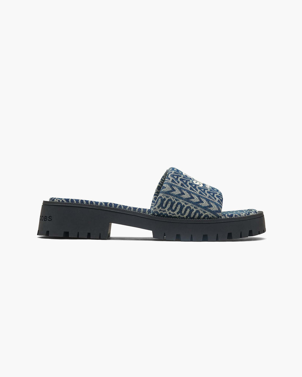 The Denim Monogram Lug Sole Slide - Sun Faded Denim