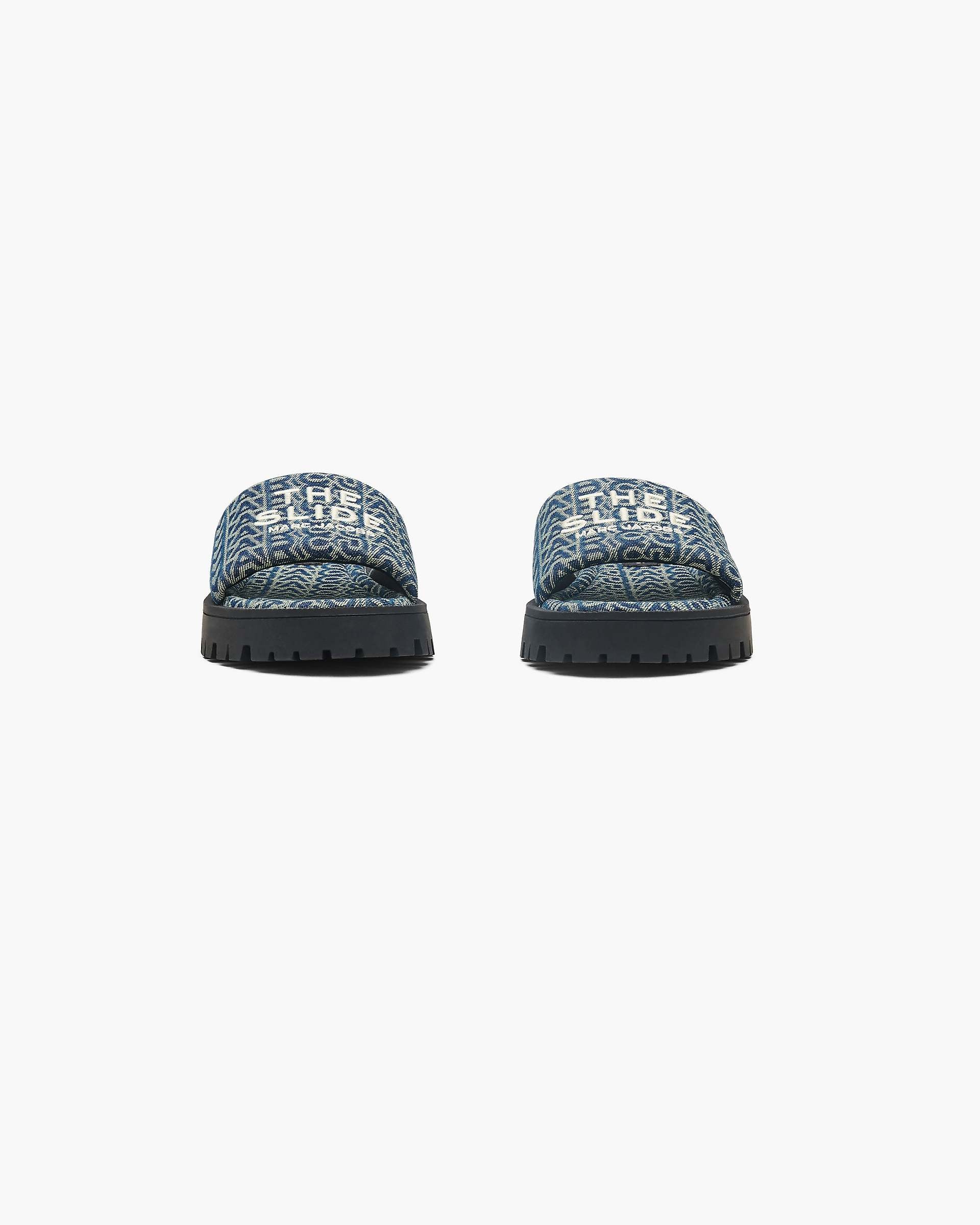 The Denim Monogram Lug Sole Slide - Sun Faded Denim