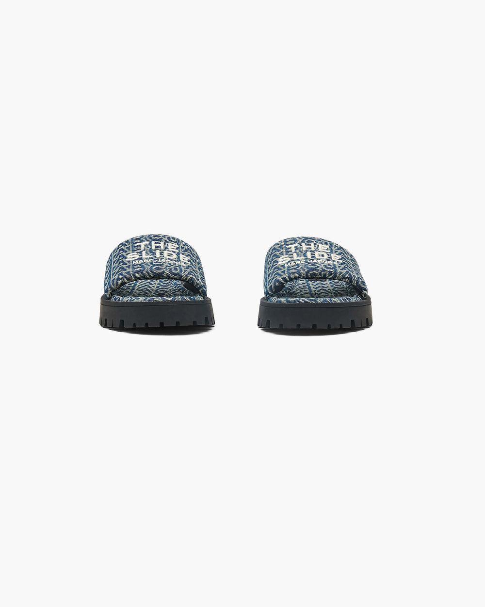The Denim Monogram Lug Sole Slide - Sun Faded Denim