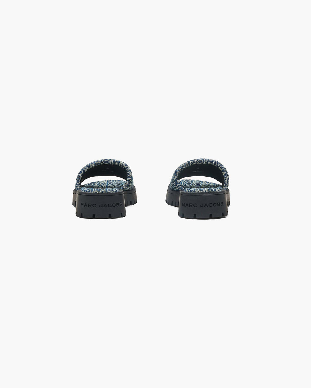 The Denim Monogram Lug Sole Slide - Sun Faded Denim