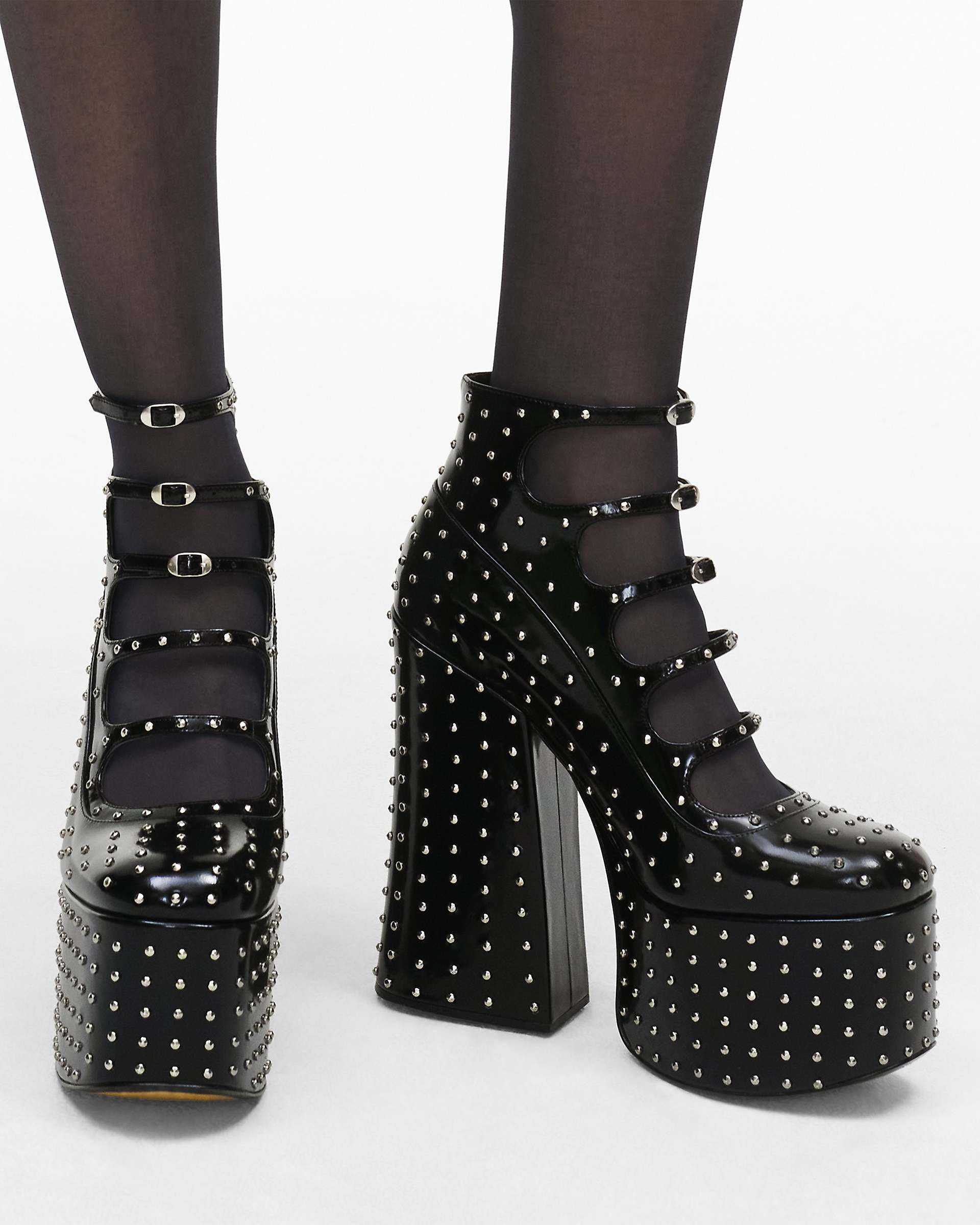 The Glam Studs Kiki Ankle Boot - Black