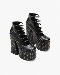 The Glam Studs Kiki Ankle Boot - Black