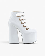 The Kiki Ankle Boot - Cotton White