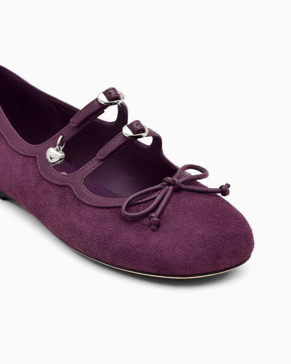 The Suede Kiki Ballerina - Dark Plum