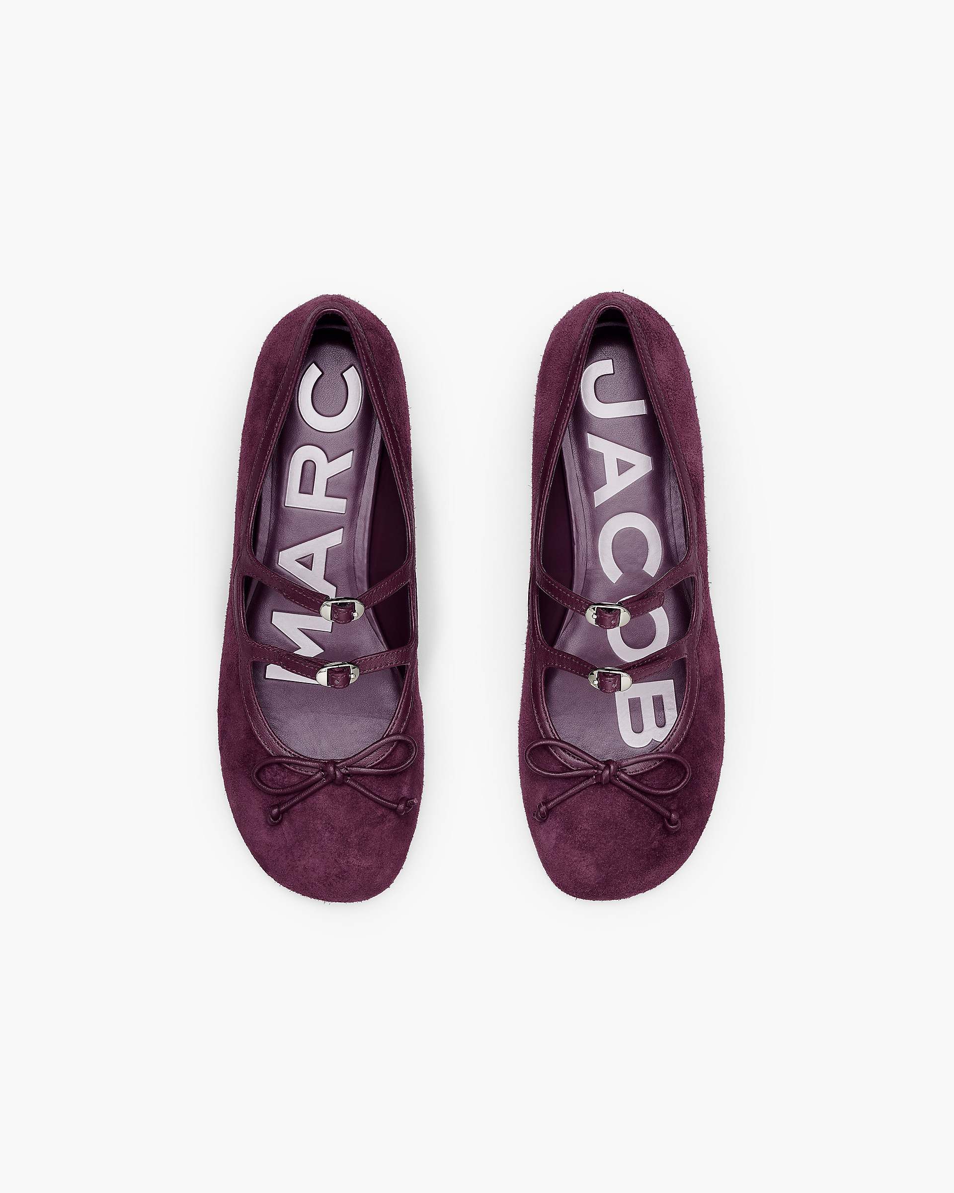 The Suede Kiki Ballerina - Dark Plum