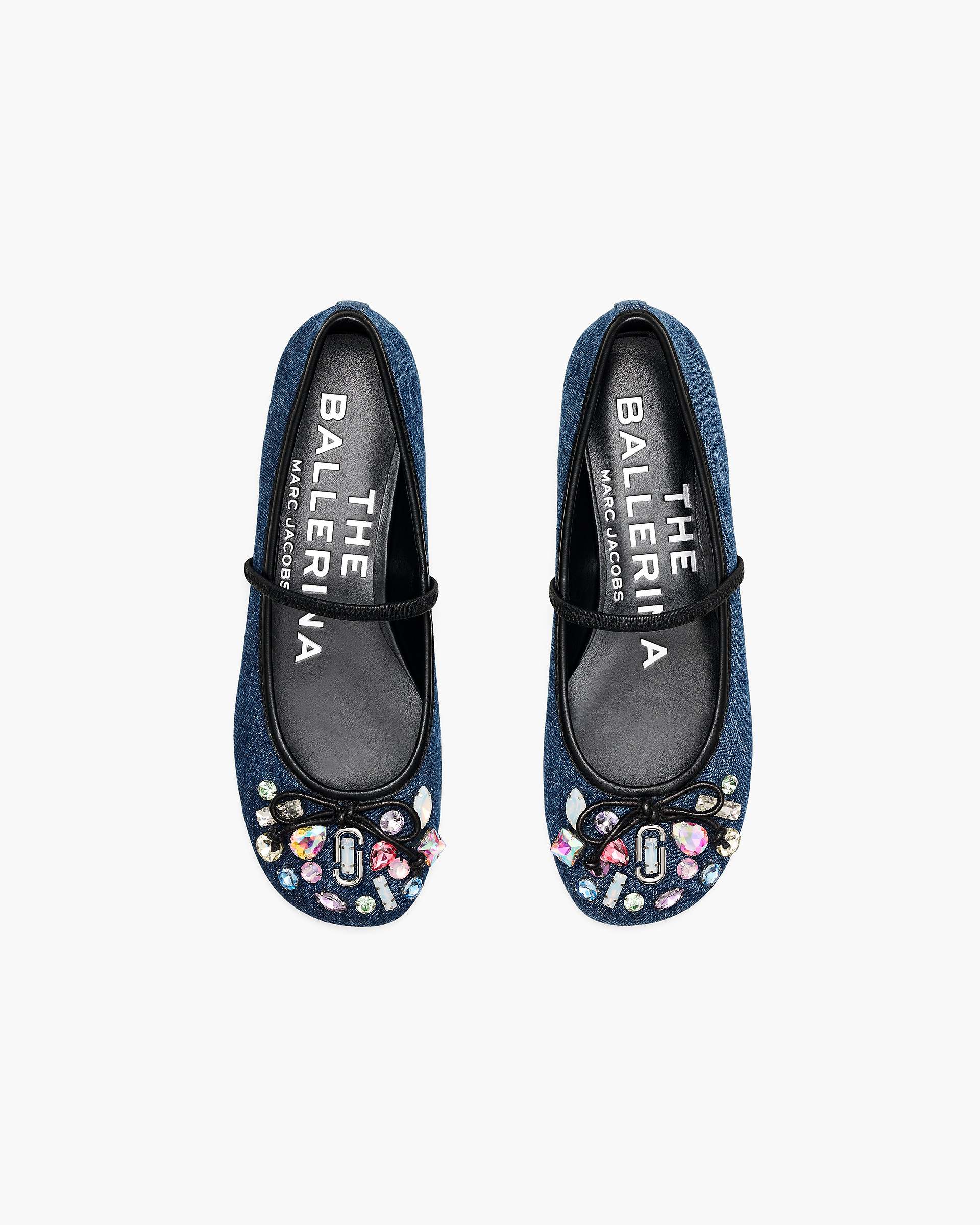 The Gem Denim Sabrina Ballerina - Indigo
