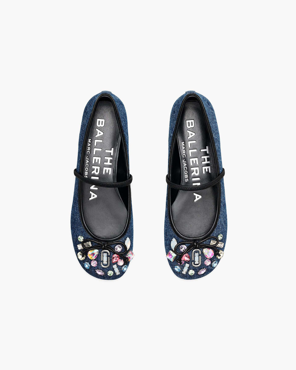 The Gem Denim Sabrina Ballerina - Indigo