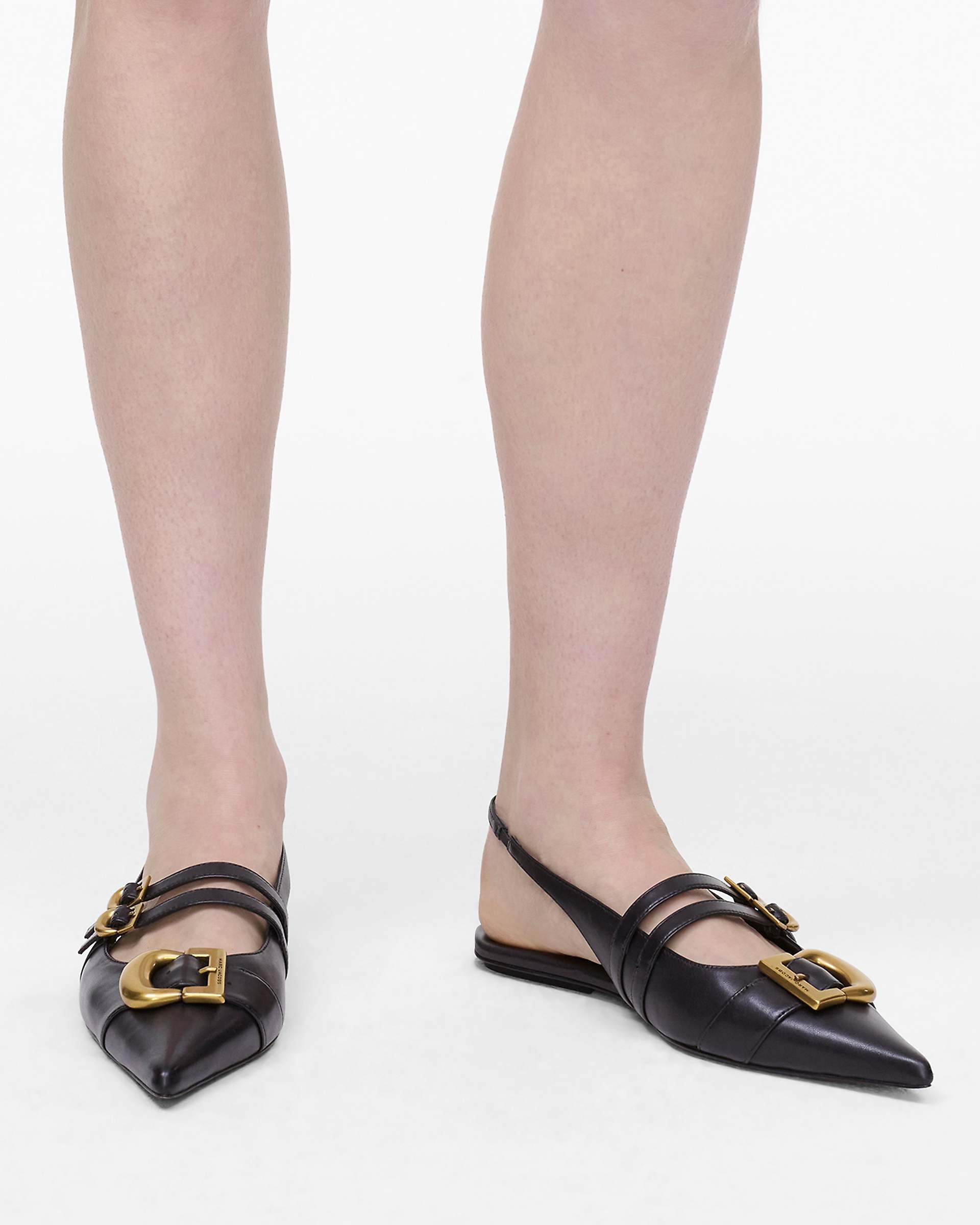 The Doll Shoe Slingback - Black