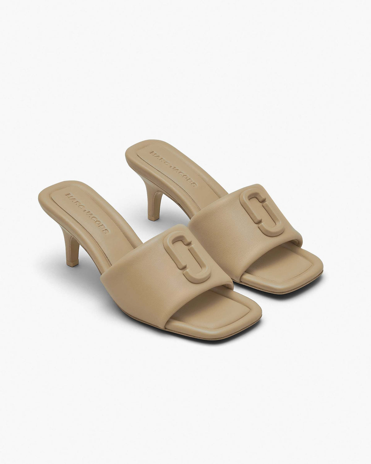The Leather J Marc Heeled Sandal - Camel