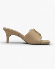 The Leather J Marc Heeled Sandal - Camel