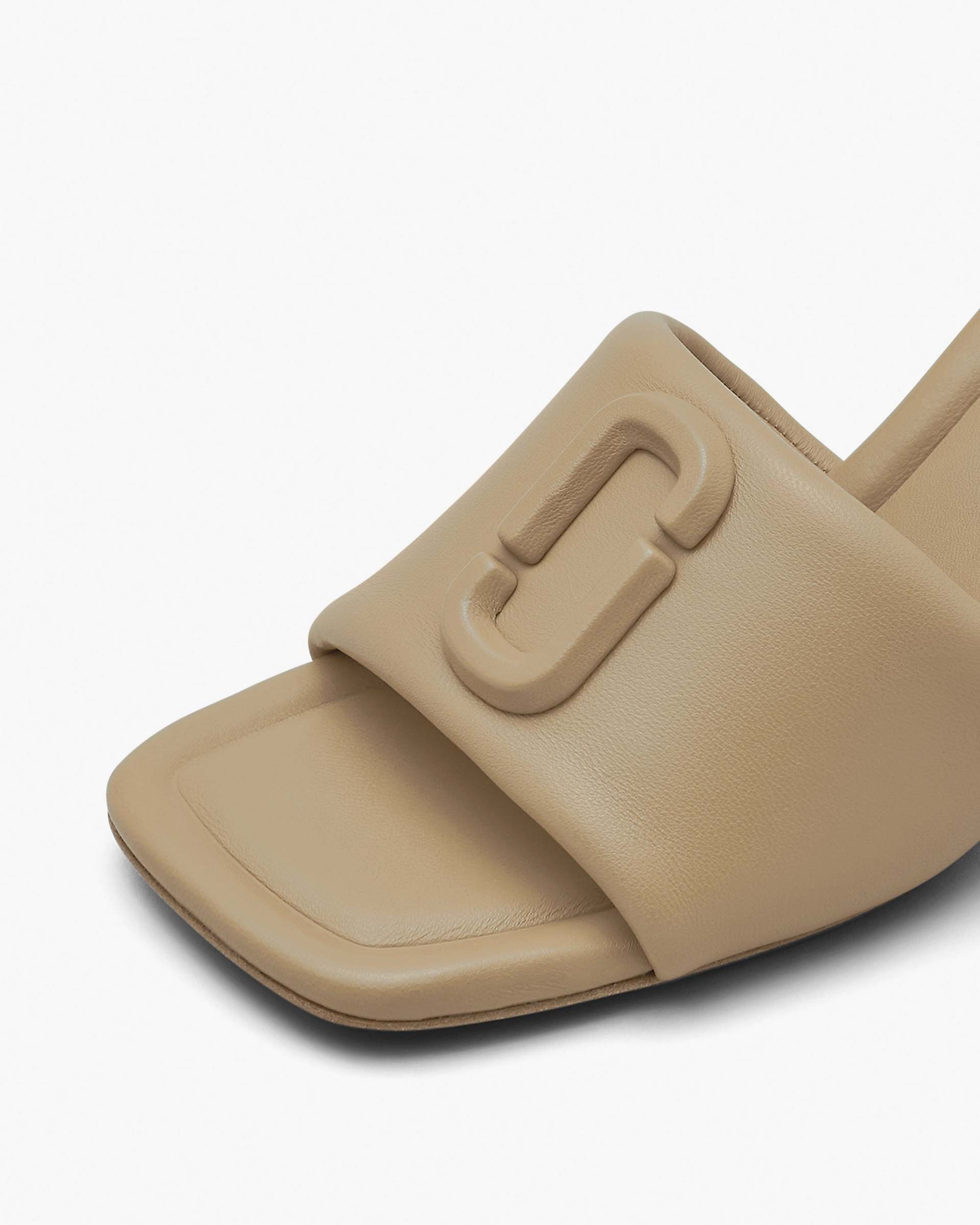 The Leather J Marc Heeled Sandal - Camel
