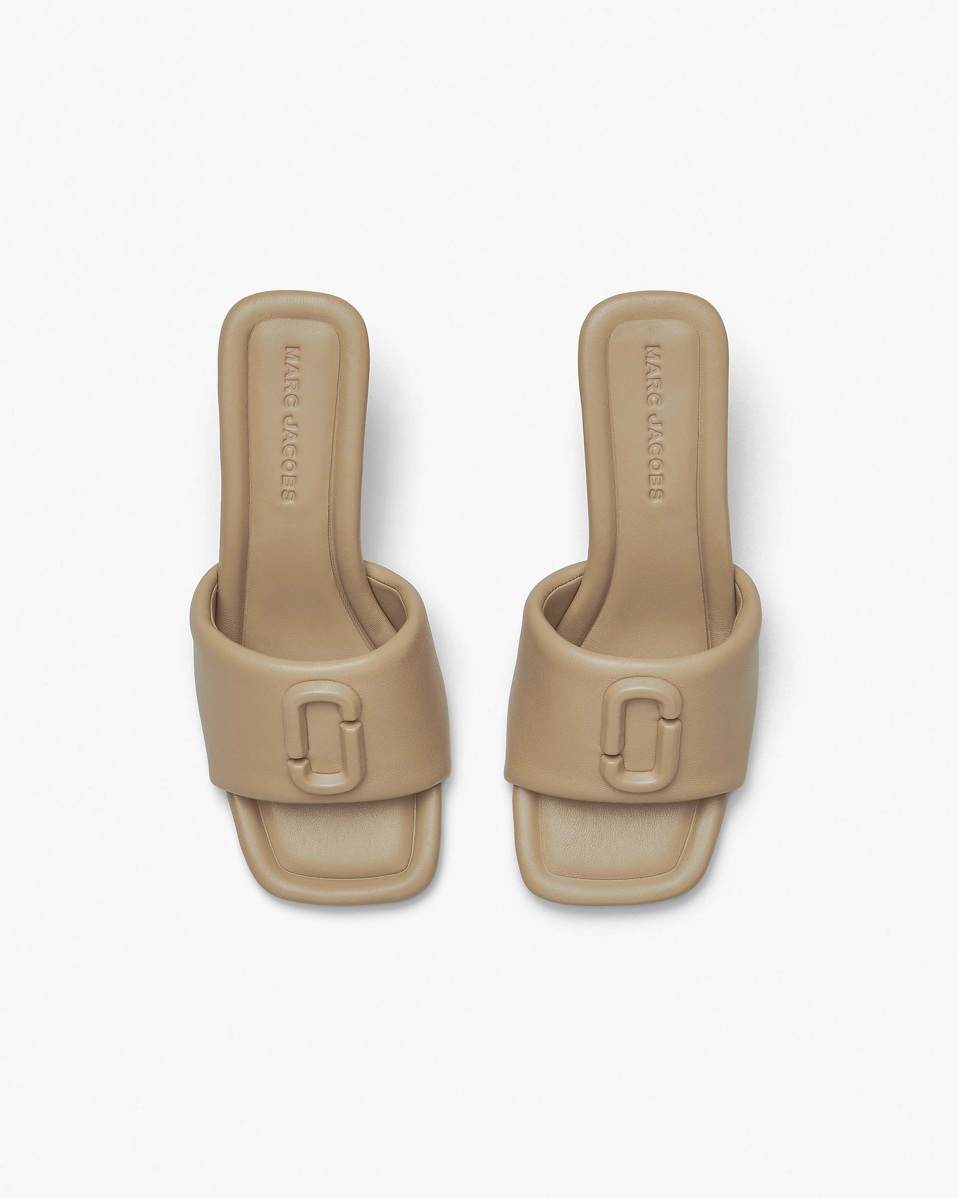 The Leather J Marc Heeled Sandal - Camel