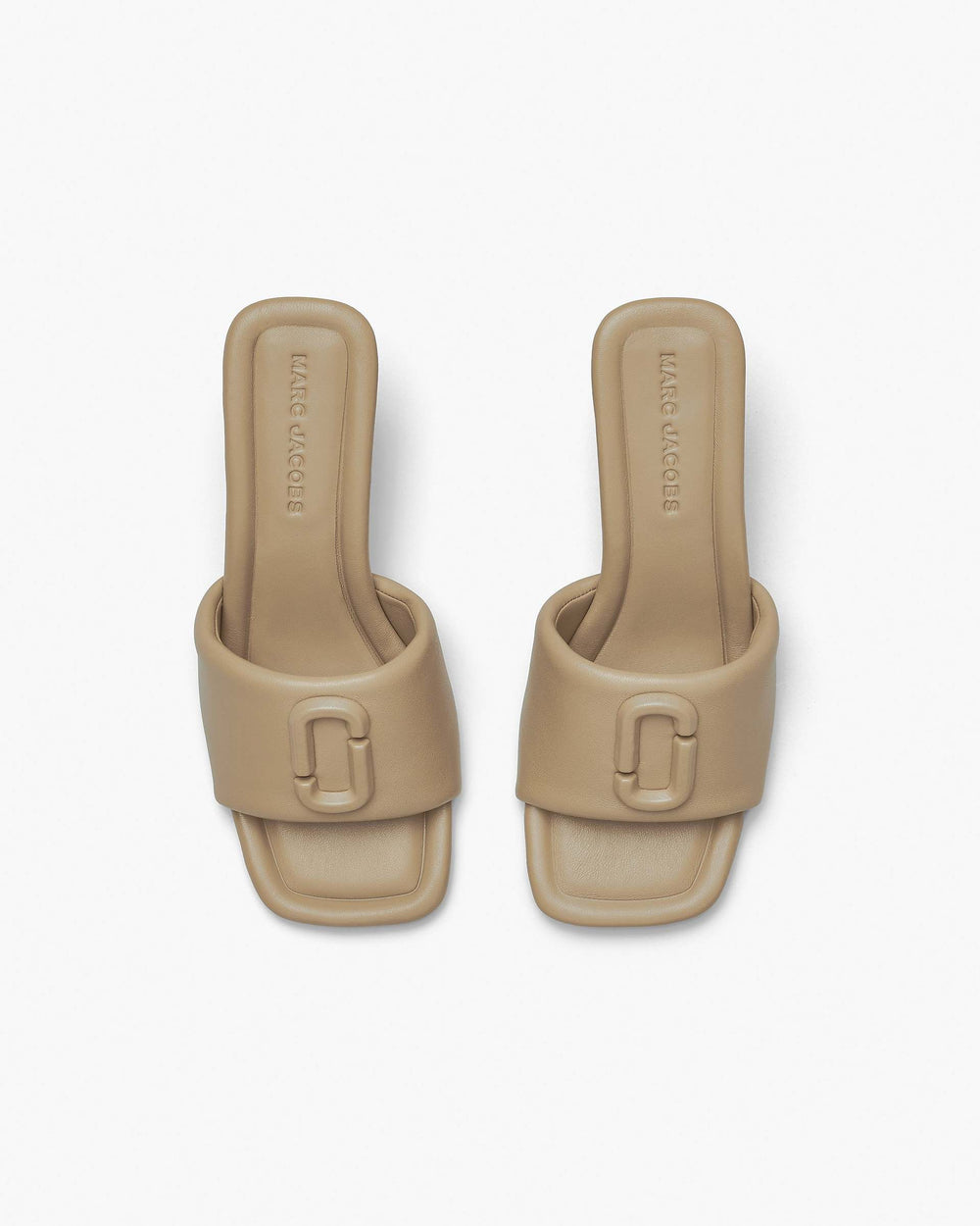 The Leather J Marc Heeled Sandal - Camel