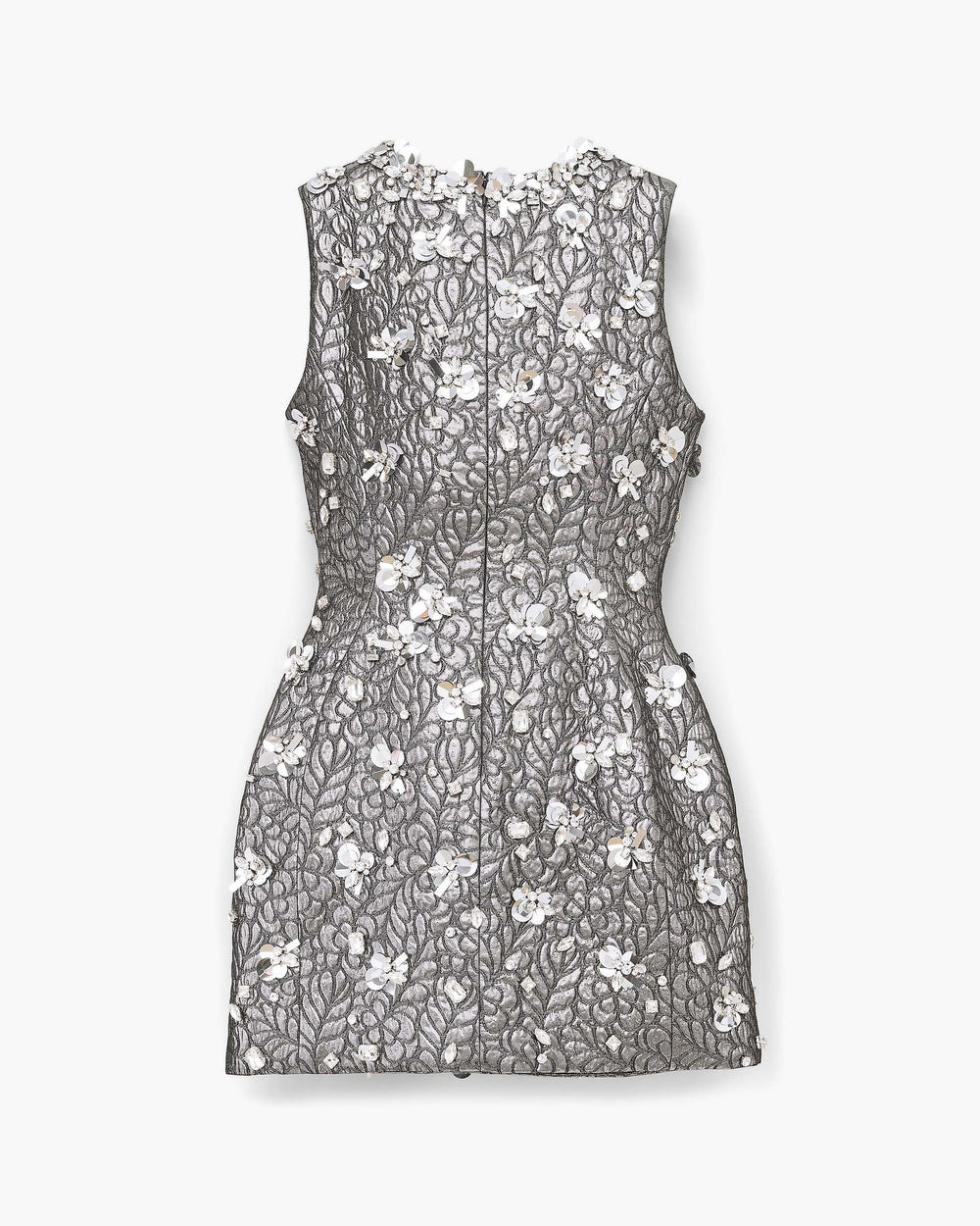 Sculpted Gem Doll Dress - Silver