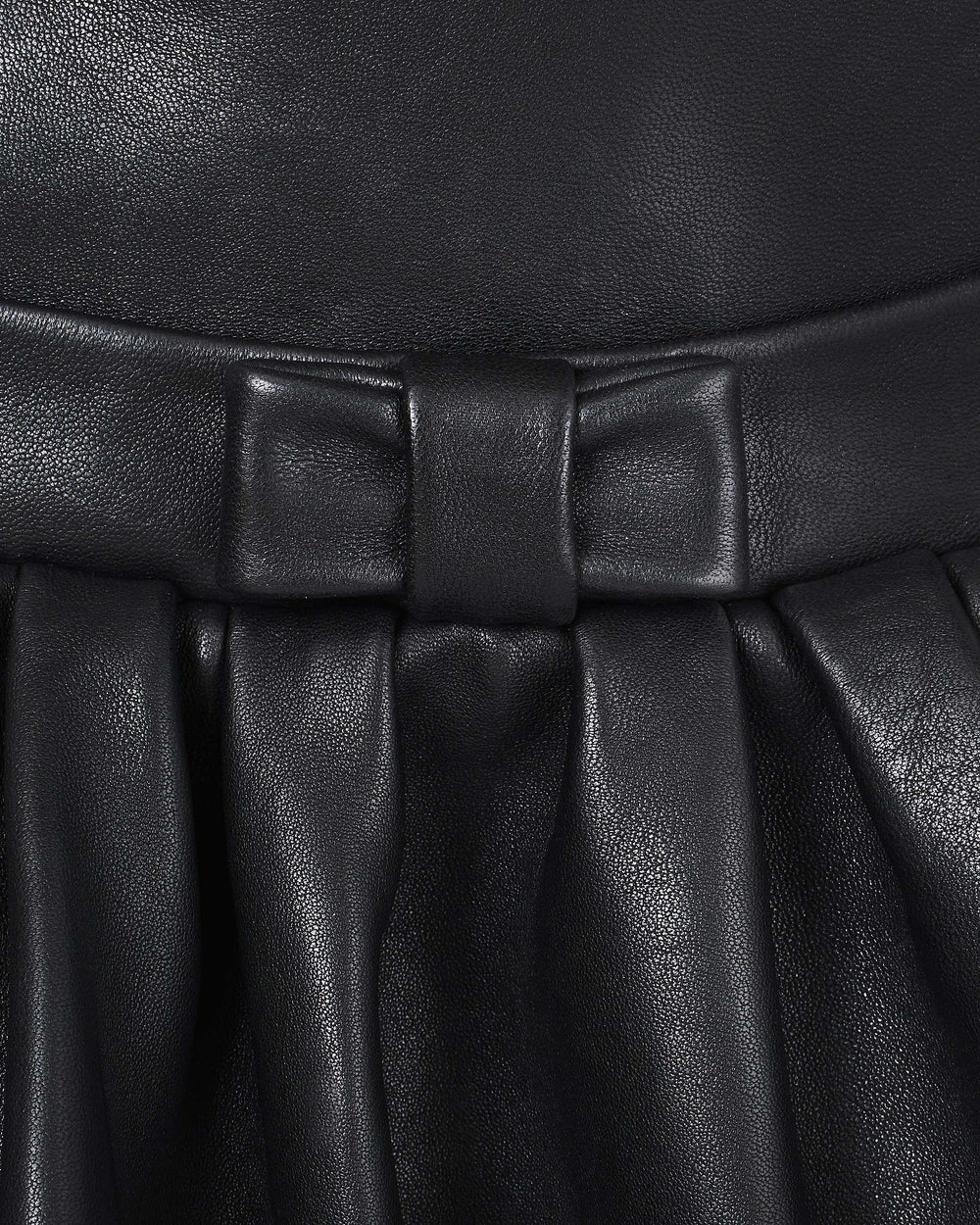 The Leather Bubble Dress - Black