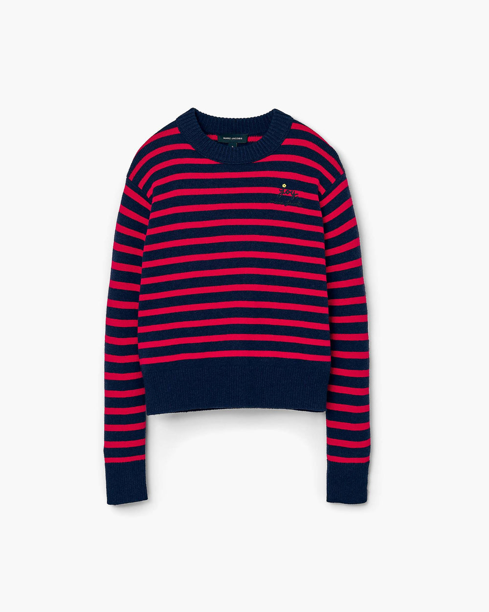 Joy Striped Crewneck - Navy/Red
