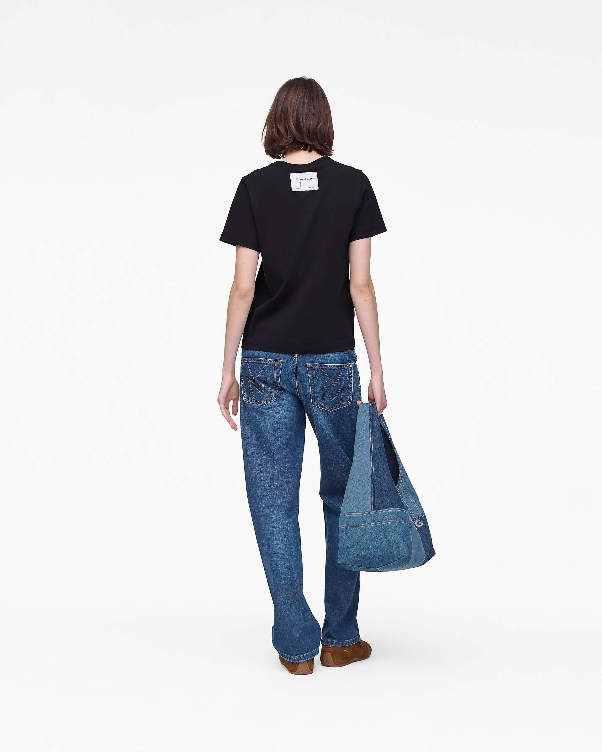 Marc Is Joy Daisy Baby Tee - Black