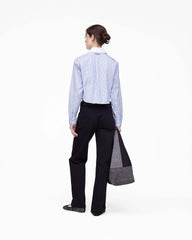 The Cropped Femme Shirt - Blue Multi