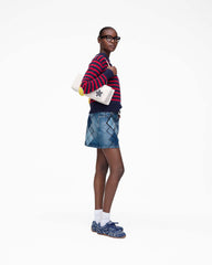 Argyle Patchwork Mini Skirt - Bright Indigo