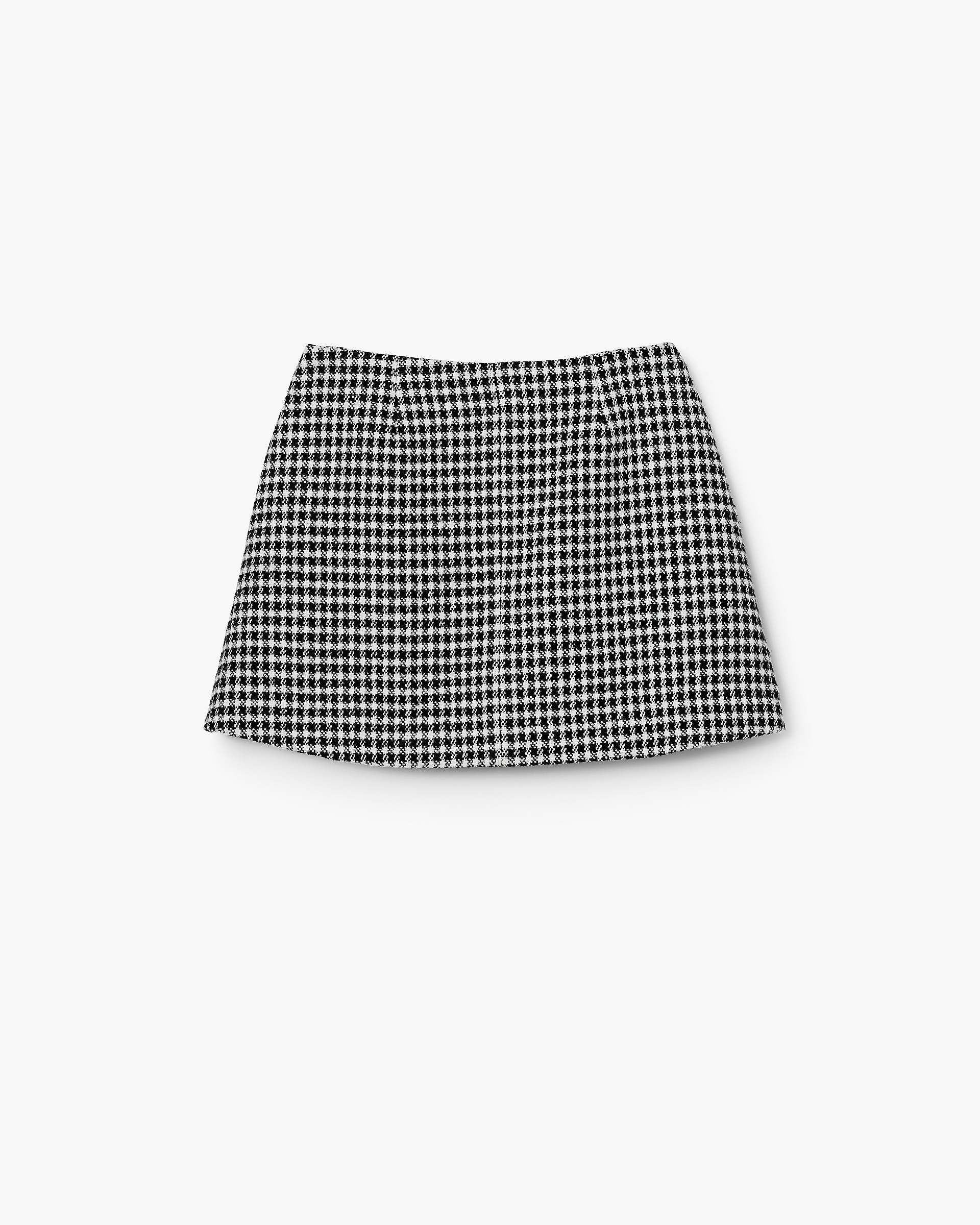 Gingham Tweed Mini Skirt - Black Multi