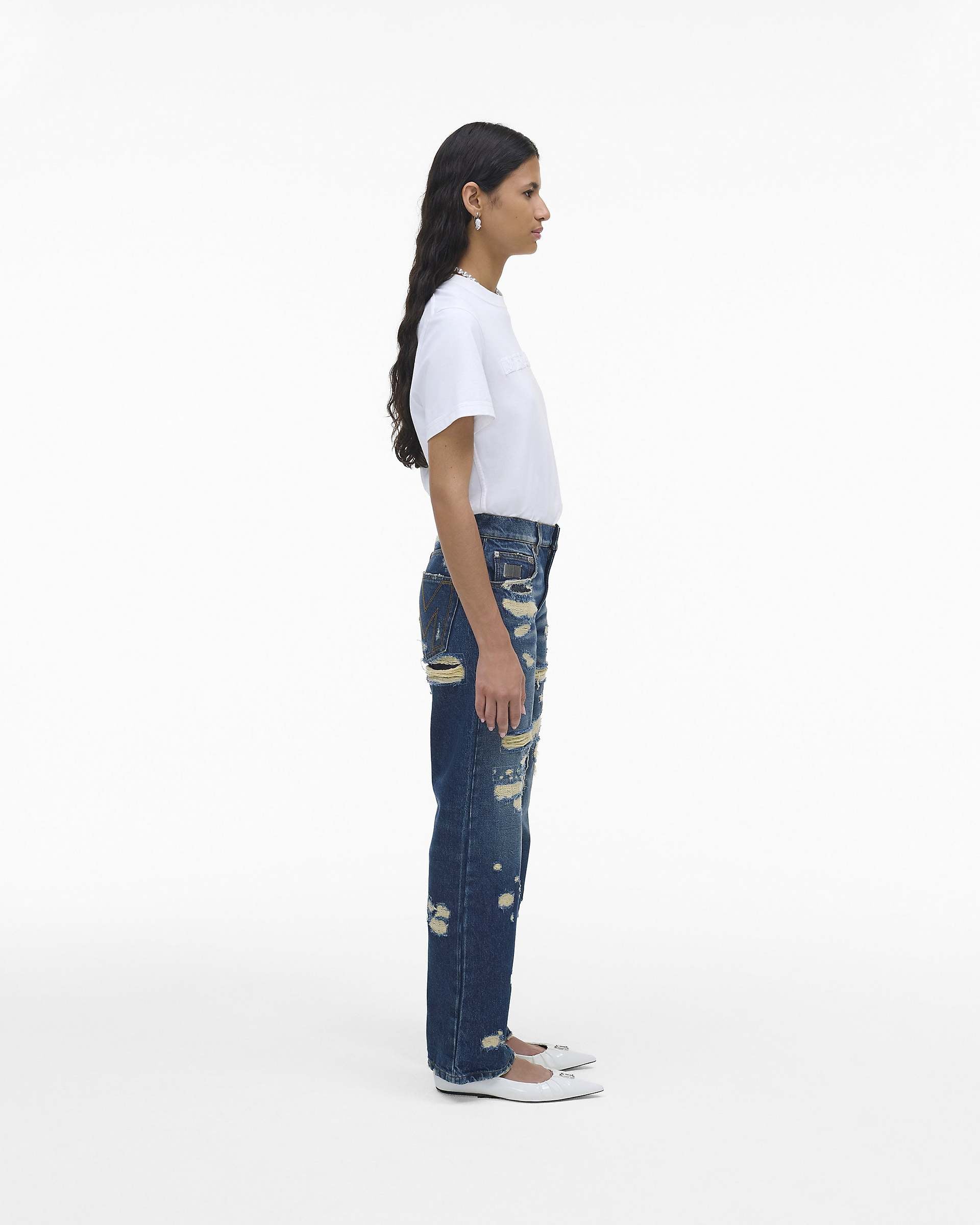 The Rip And Repair Straight Jean - Punk Indigo