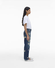 The Rip And Repair Straight Jean - Punk Indigo