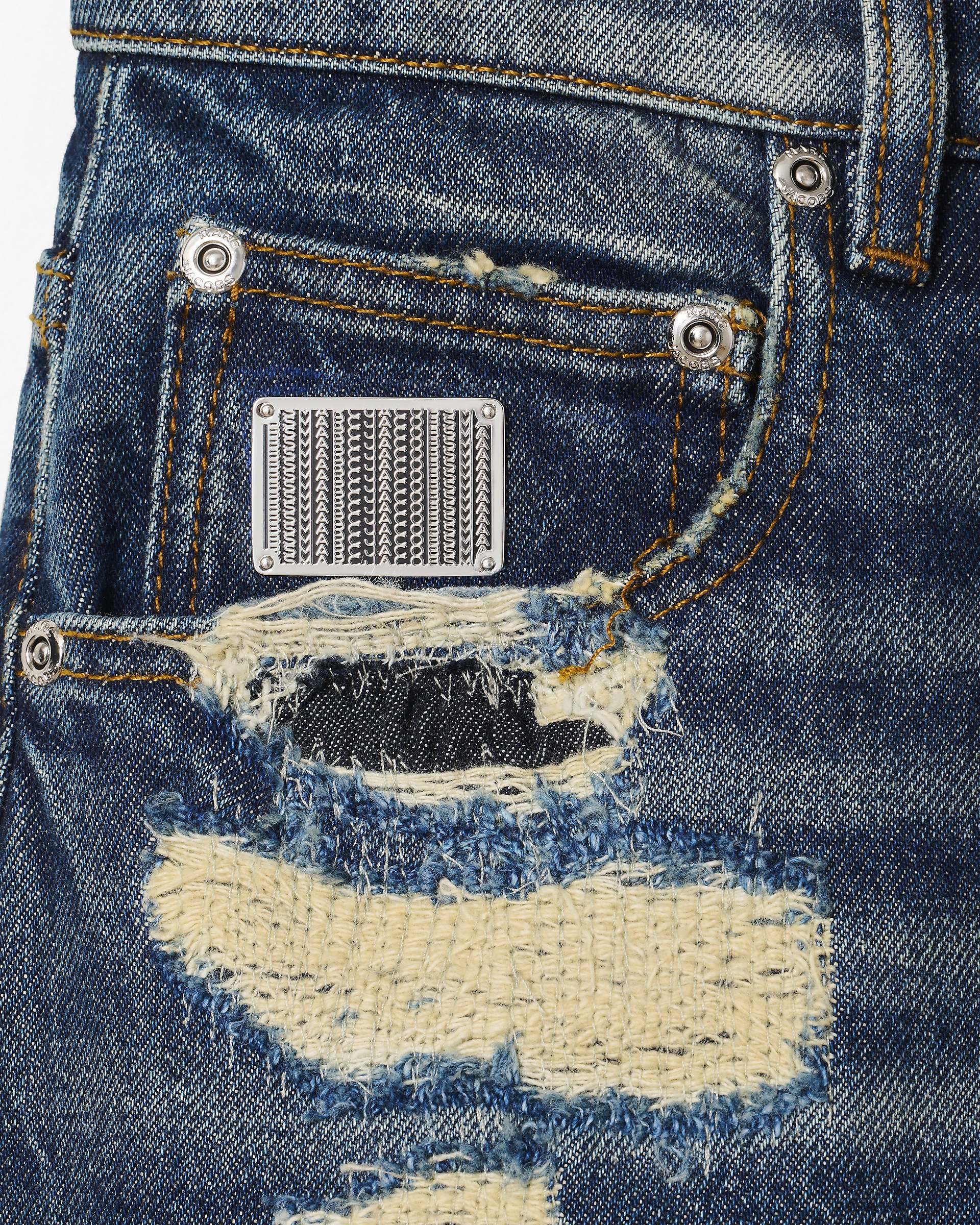 The Rip And Repair Straight Jean - Punk Indigo