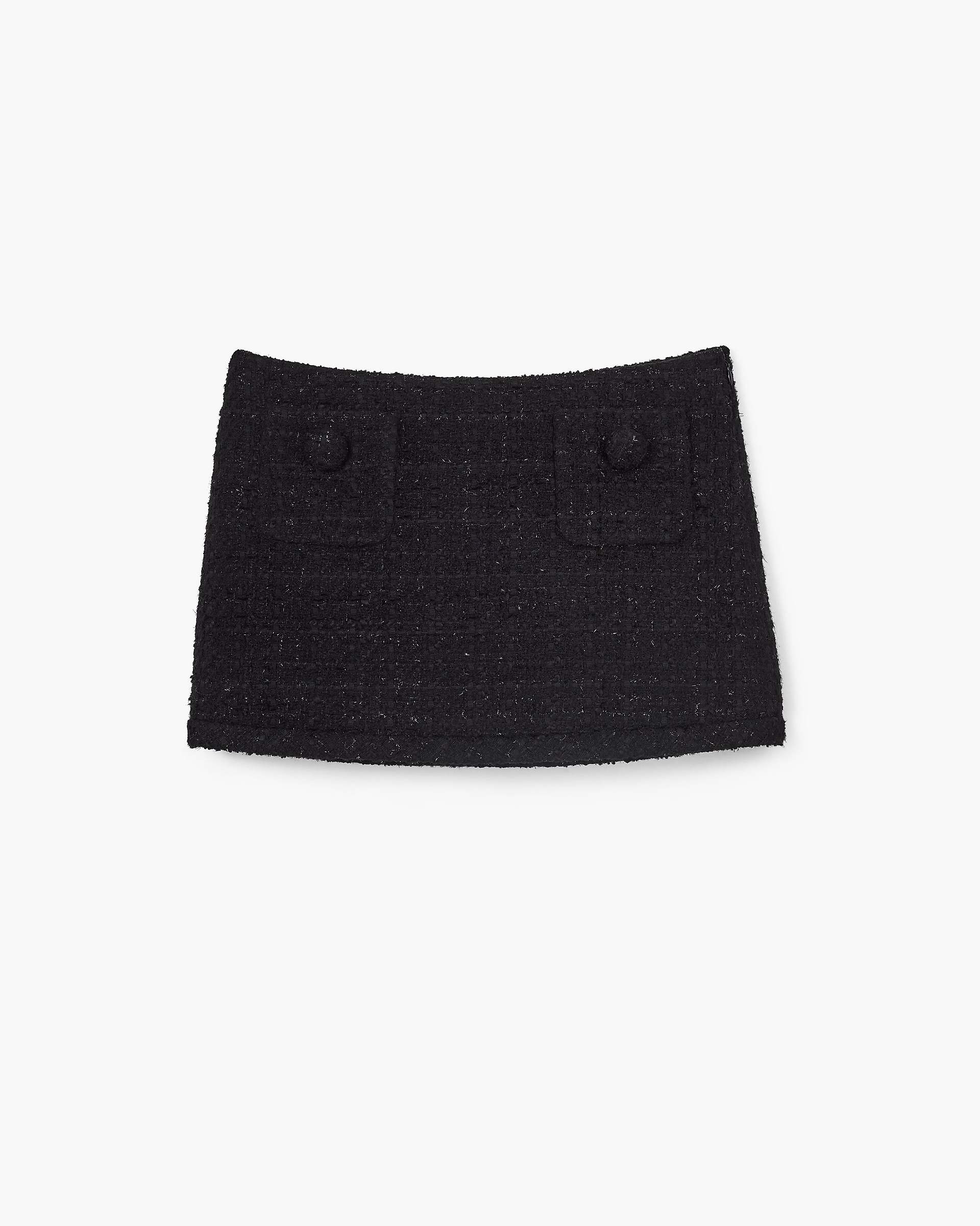Tweed Mini Skirt - Black