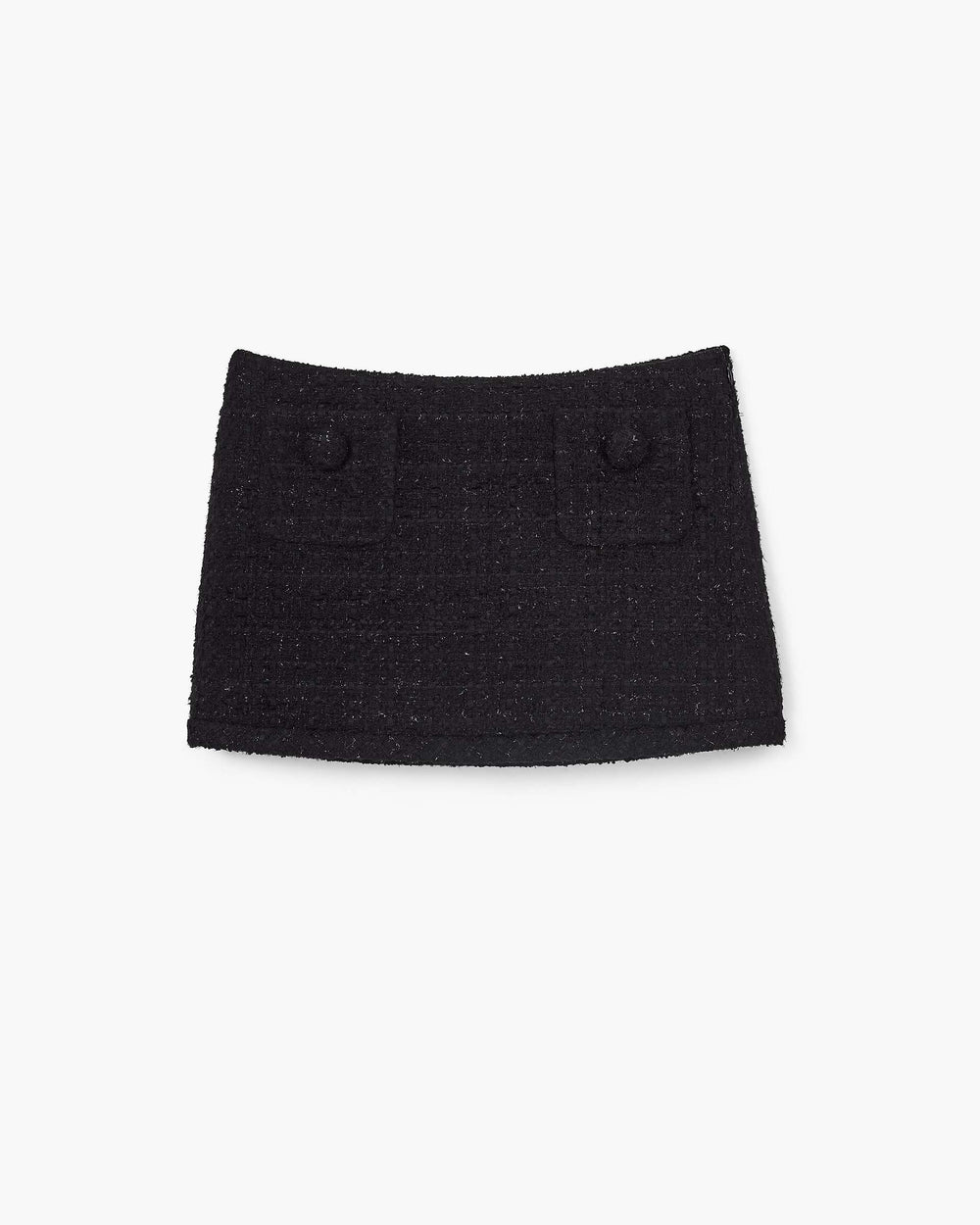 Tweed Mini Skirt - Black