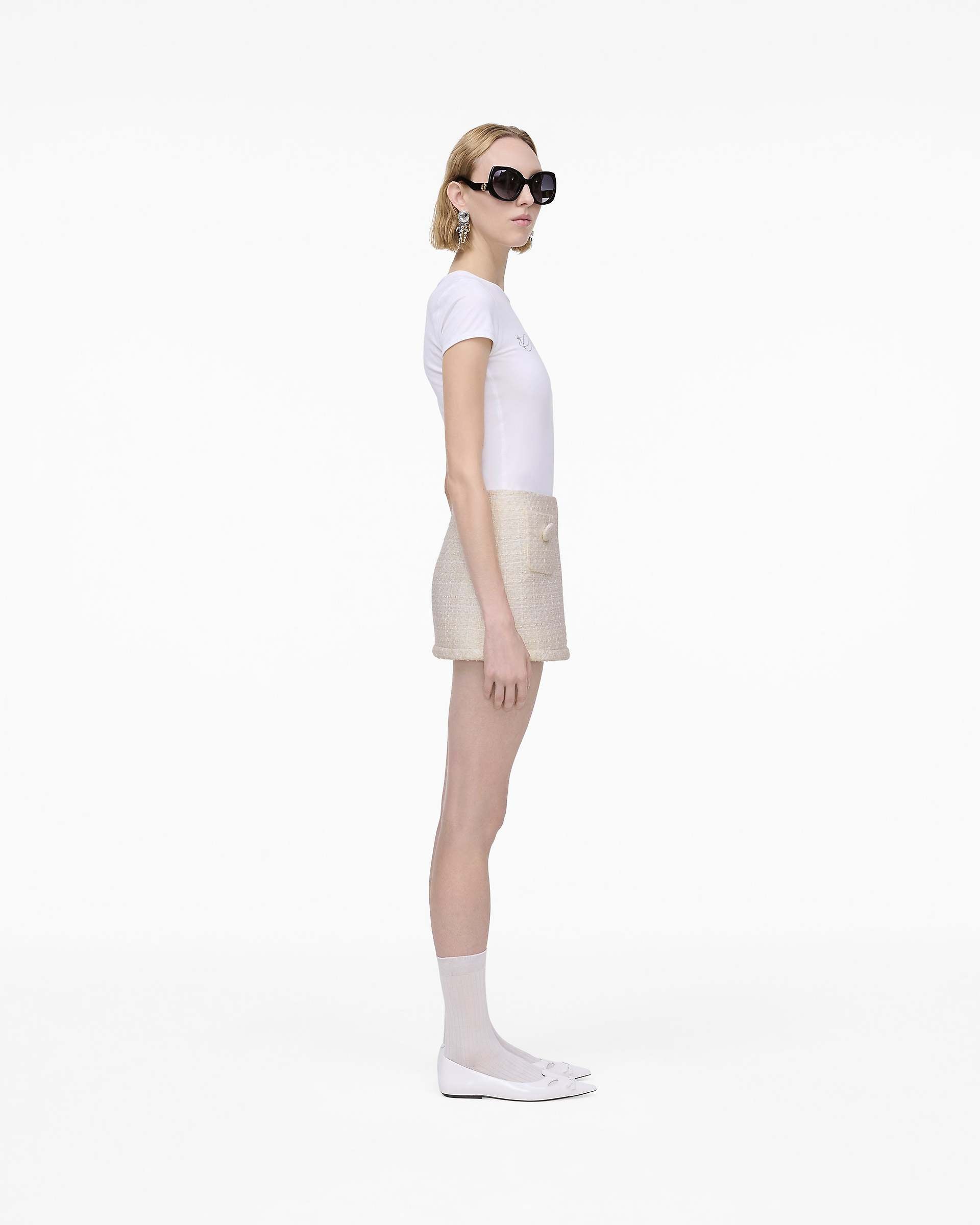 Tweed Mini Skirt - Ivory
