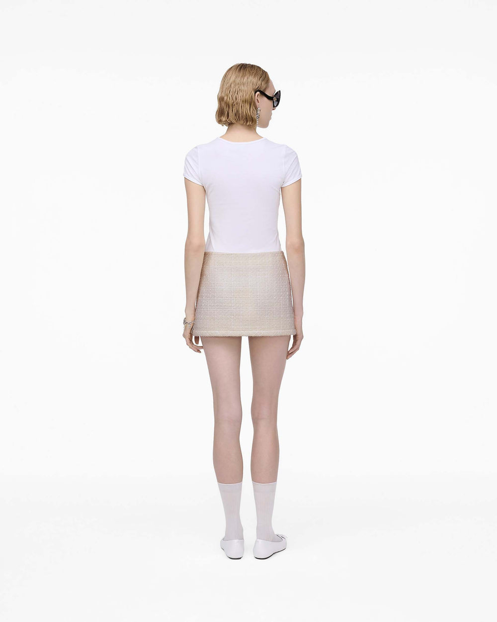 Tweed Mini Skirt - Ivory