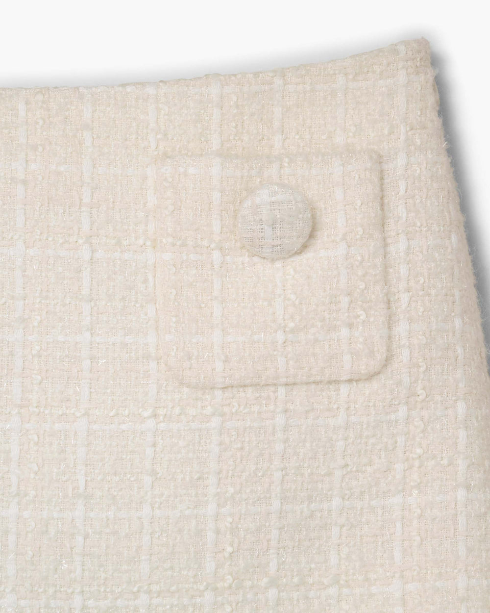 Tweed Mini Skirt - Ivory