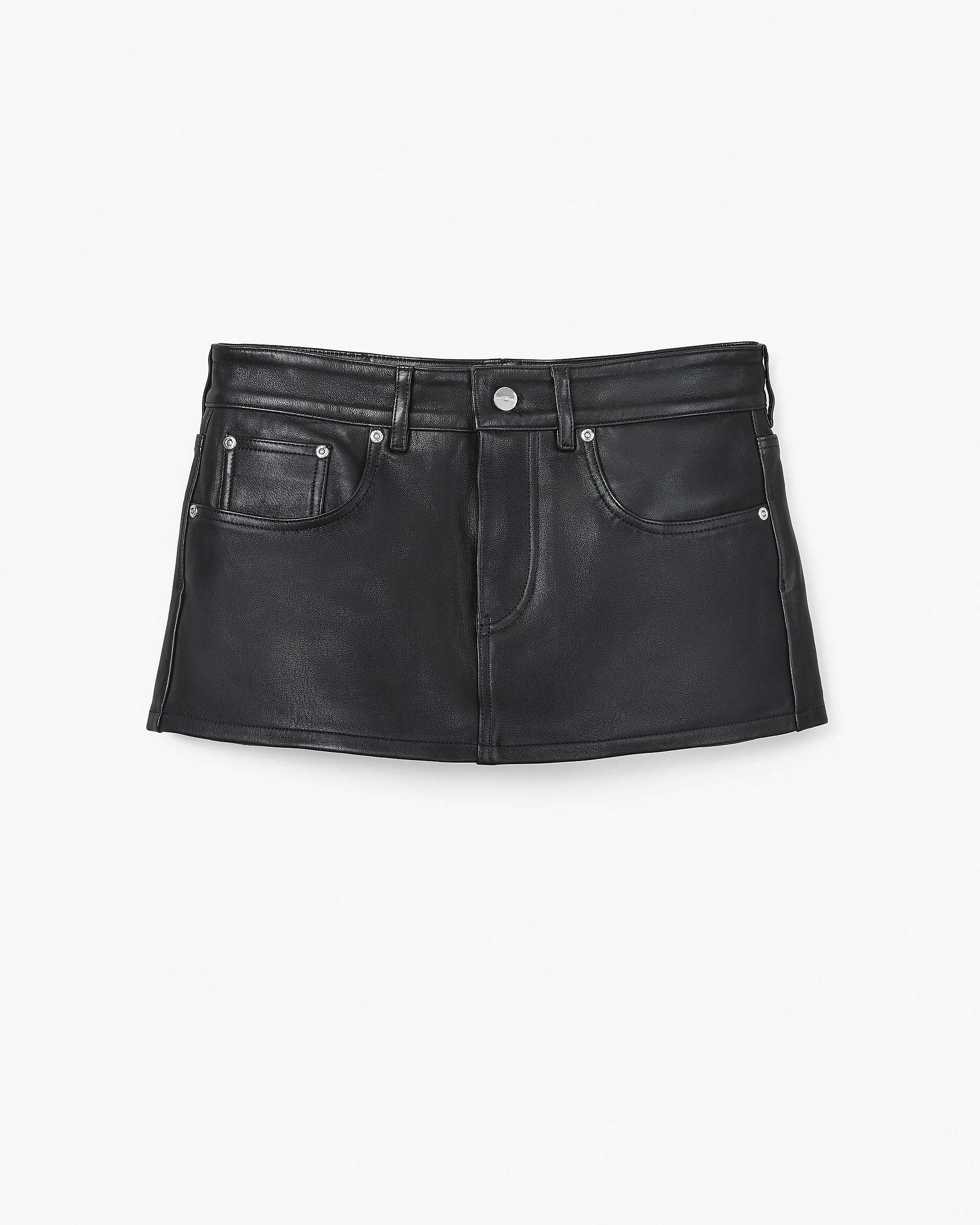 The Leather Skort - Black