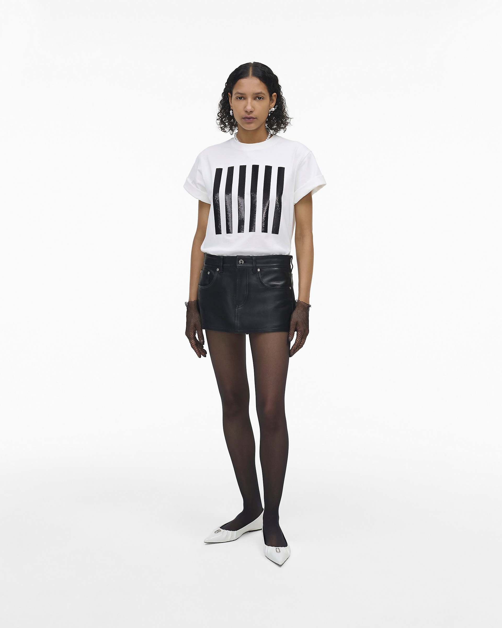 The Leather Skort - Black