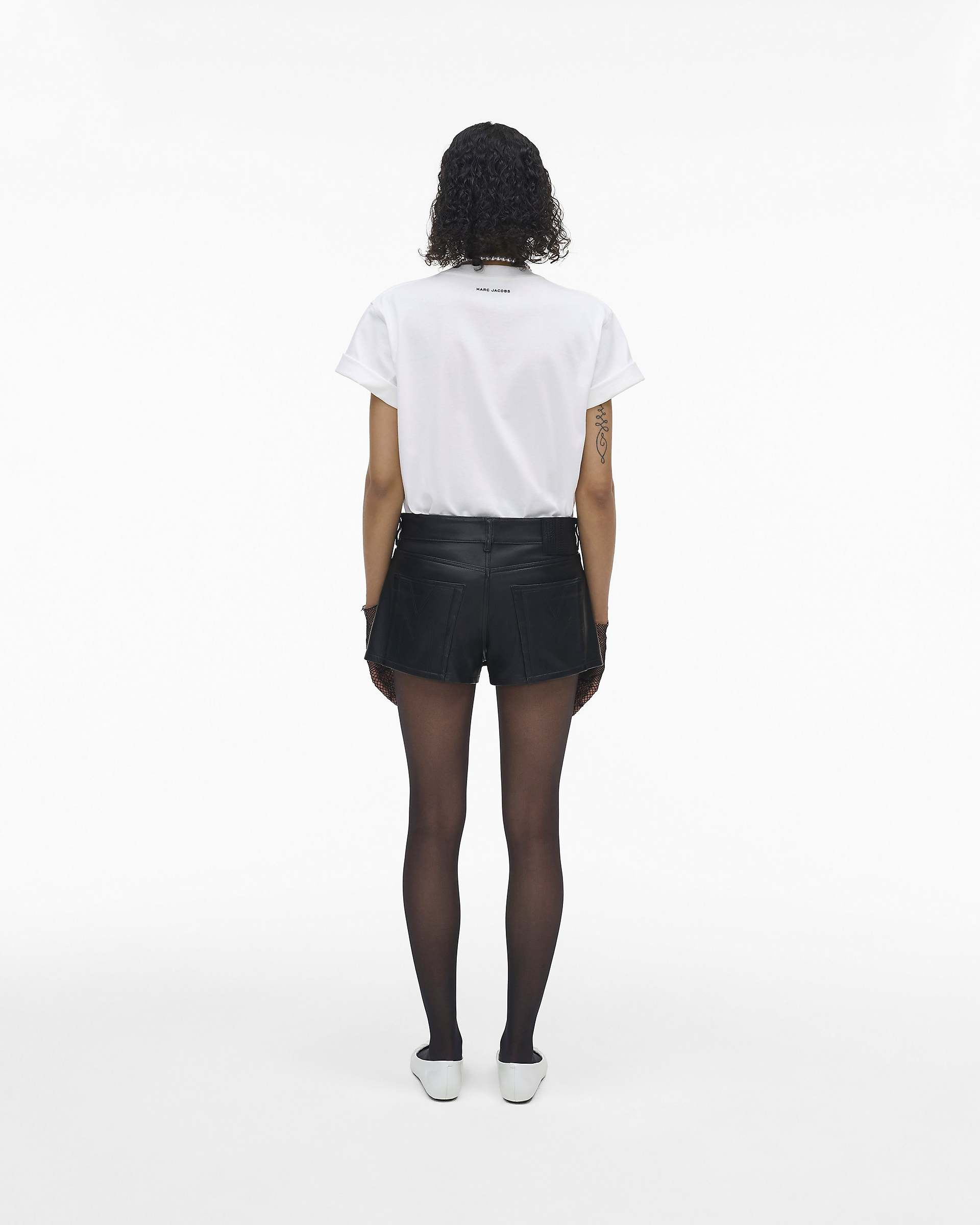 The Leather Skort - Black