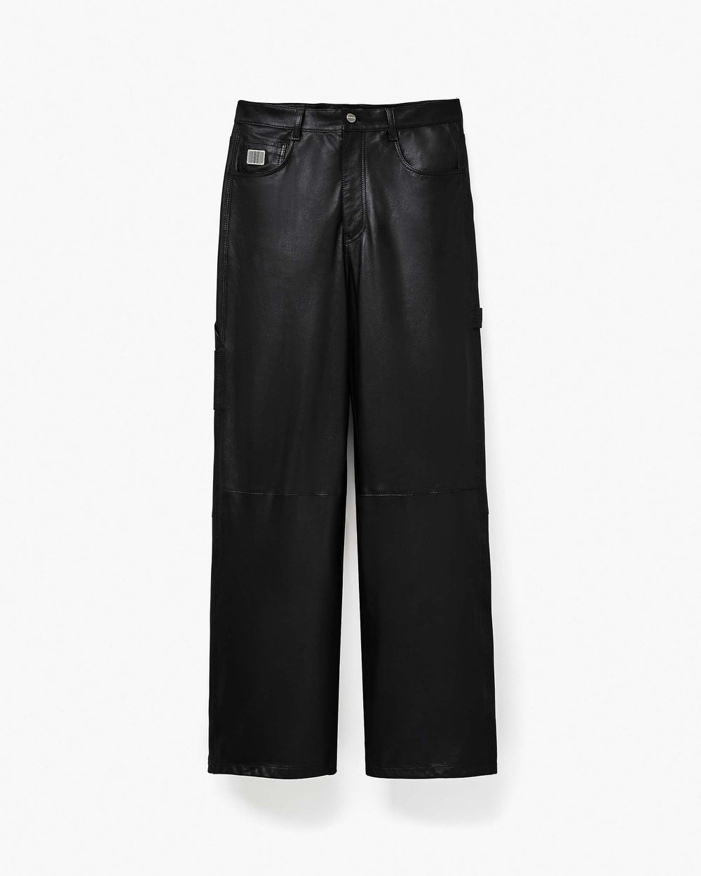 Oversized Leather Pant - Black