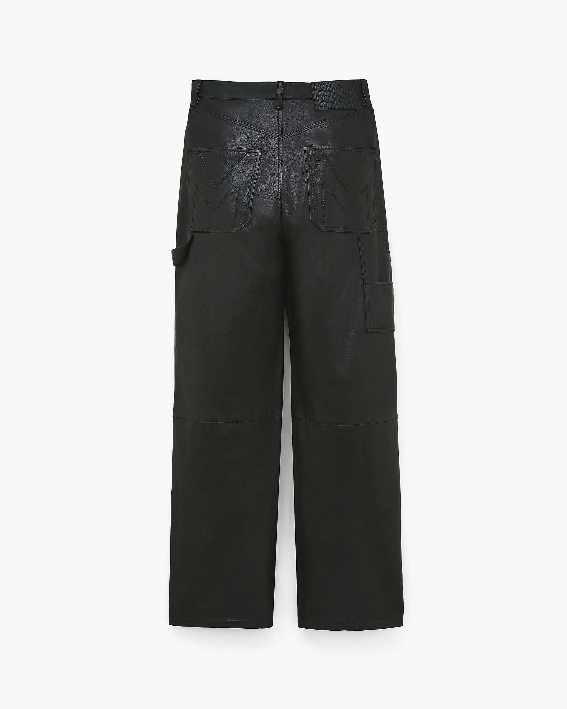 Oversized Leather Pant - Black