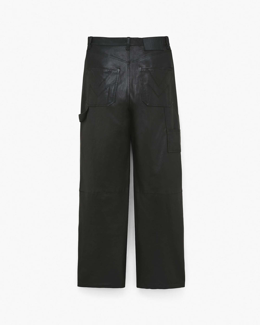 Oversized Leather Pant - Black